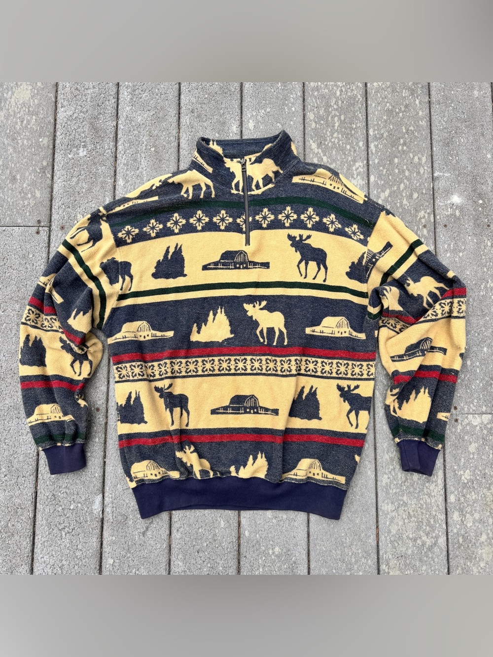 Vintage Nautica Warm Quarter Zip